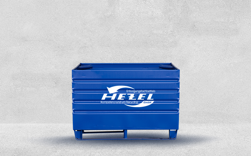 Metallbox mit Hahn 650 Liter
